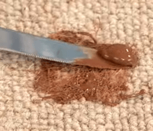 How to remove chocolate off your carpet