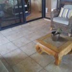 after cleaning patio tiles & grout