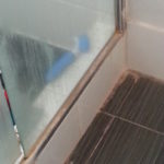 before shower screen cleaning recess